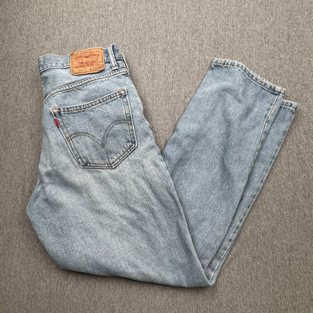 Levi's 550 Relaxed Fit Jeans Mens 34x32 Blue Denim Pants